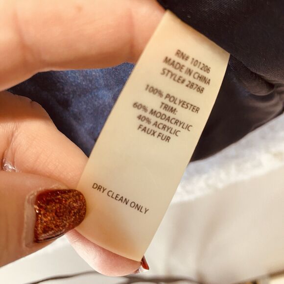 Soft Surroundings Faux Fur Vest Size Small Puffer Full Zip Warm S - Picture 9 of 12